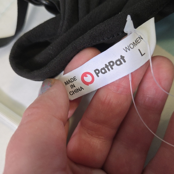 Black Spaghetti Strap Maternity Tank Top - Picture 5 of 7